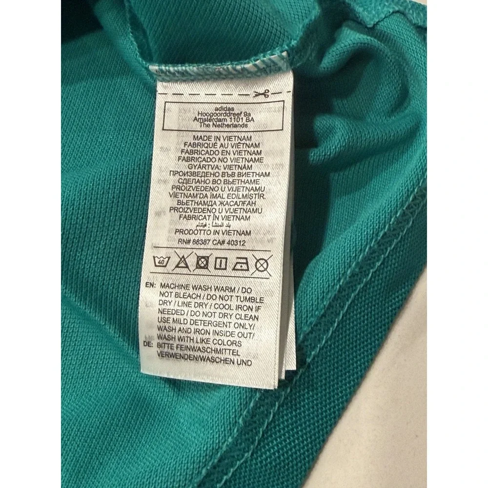 Adidas Liverpool FC Icon Polo Shirt Sea Green JW5471 Mens Medium NWT